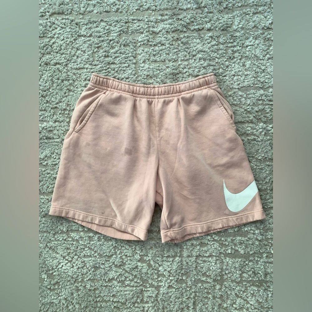 NIKE men’s L cotton graphic pink shorts